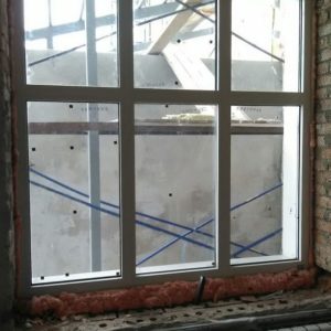 Ламинированное противопожарное ПВХ окно / серия FRM981